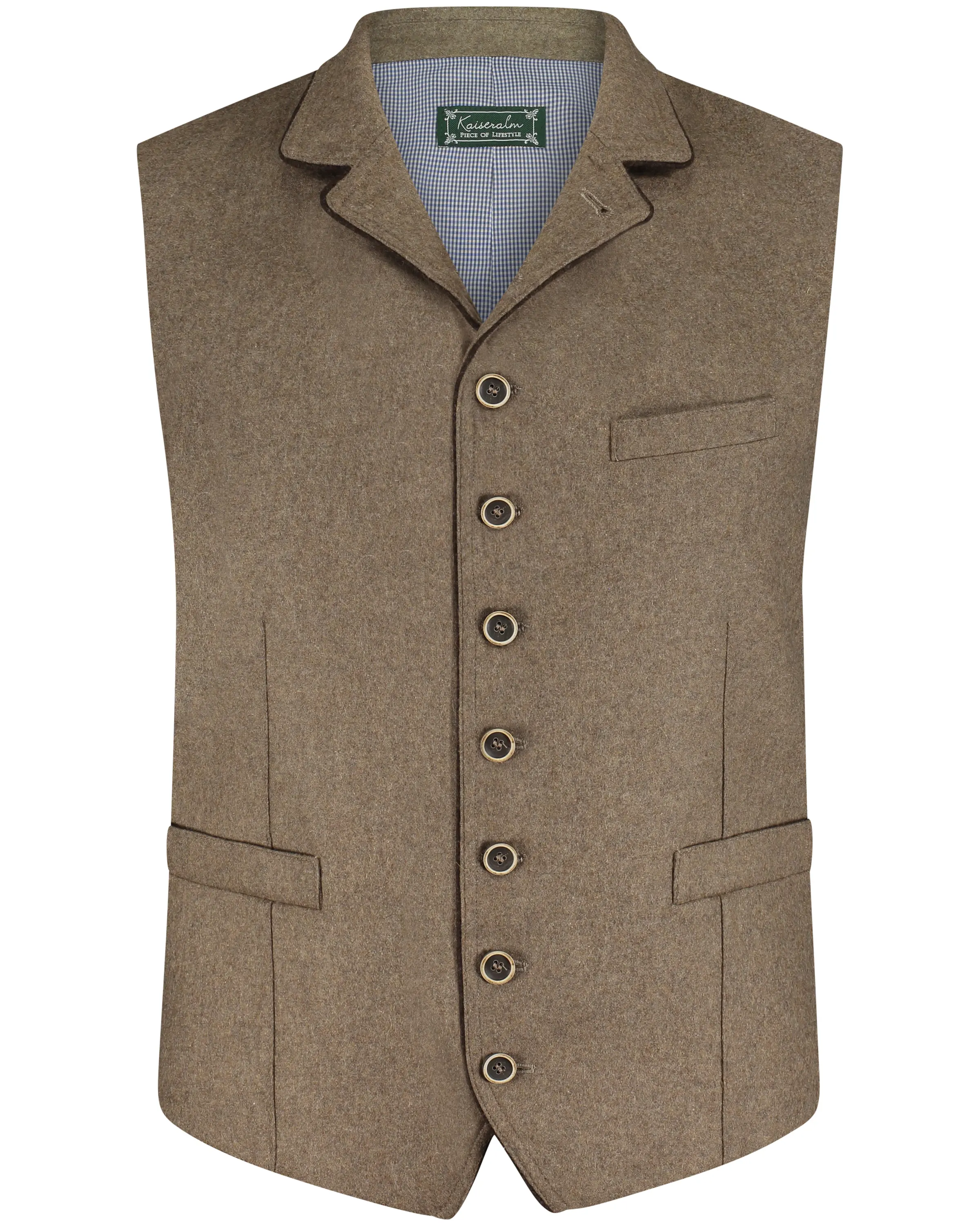 Bartl-vorne Herren Weste Bartl in braun