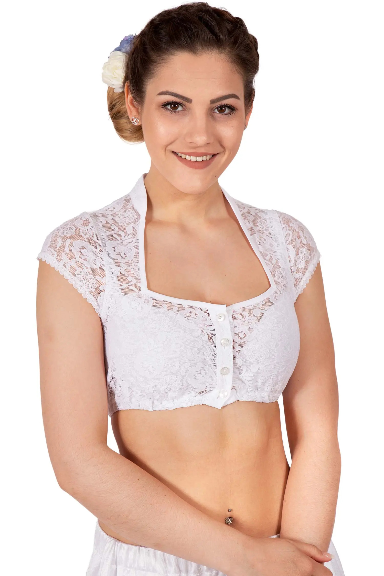 dirndlbluse-spitze-weiss-2570-0117-ws2-19-04h-9843-a Dirndlbluse aus Spitze in weiß mit Flügelärmel