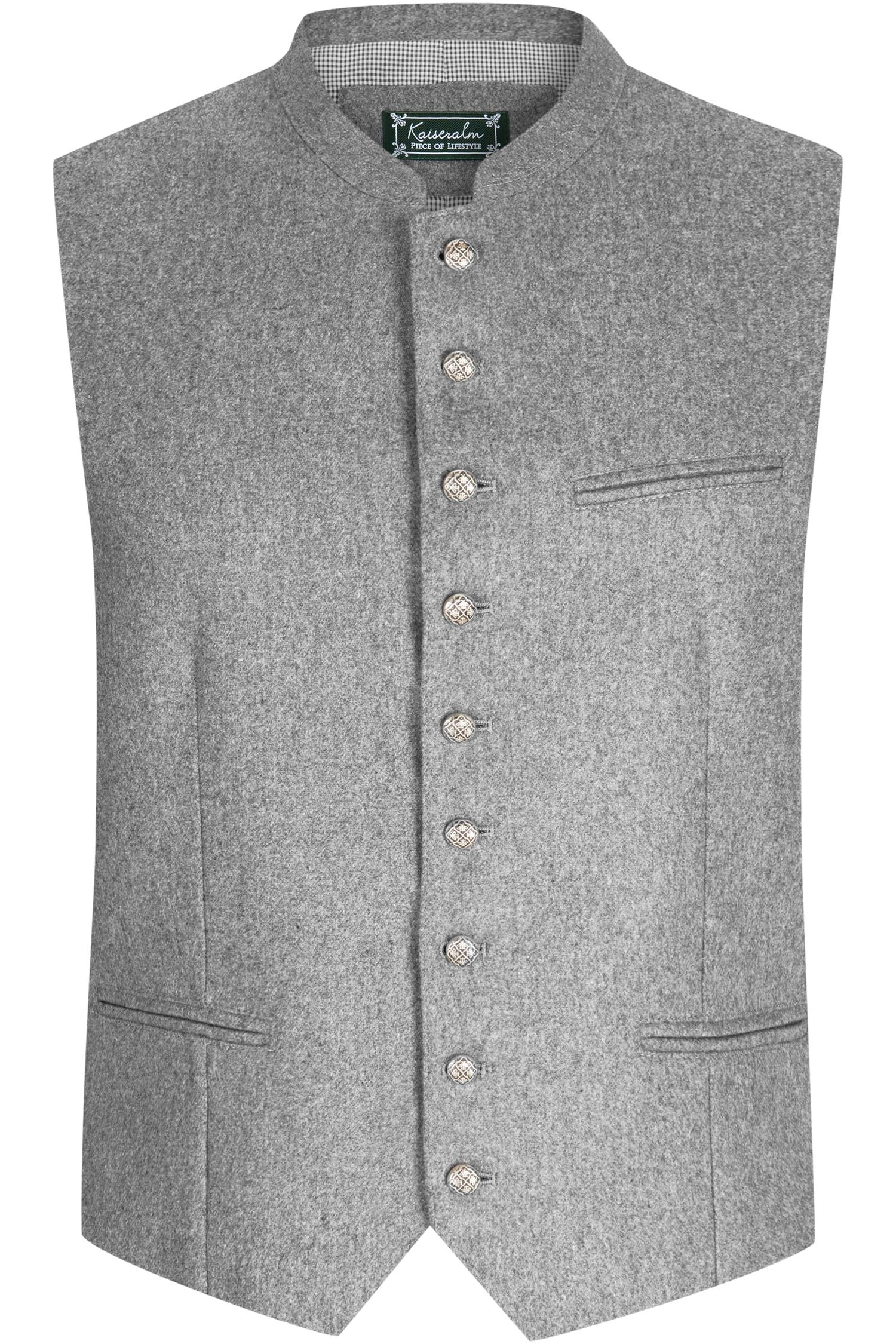 Herrenweste Weitnau von Kaiseralm in Hellgrau Kaiseralm Weste Weitnau in Grau