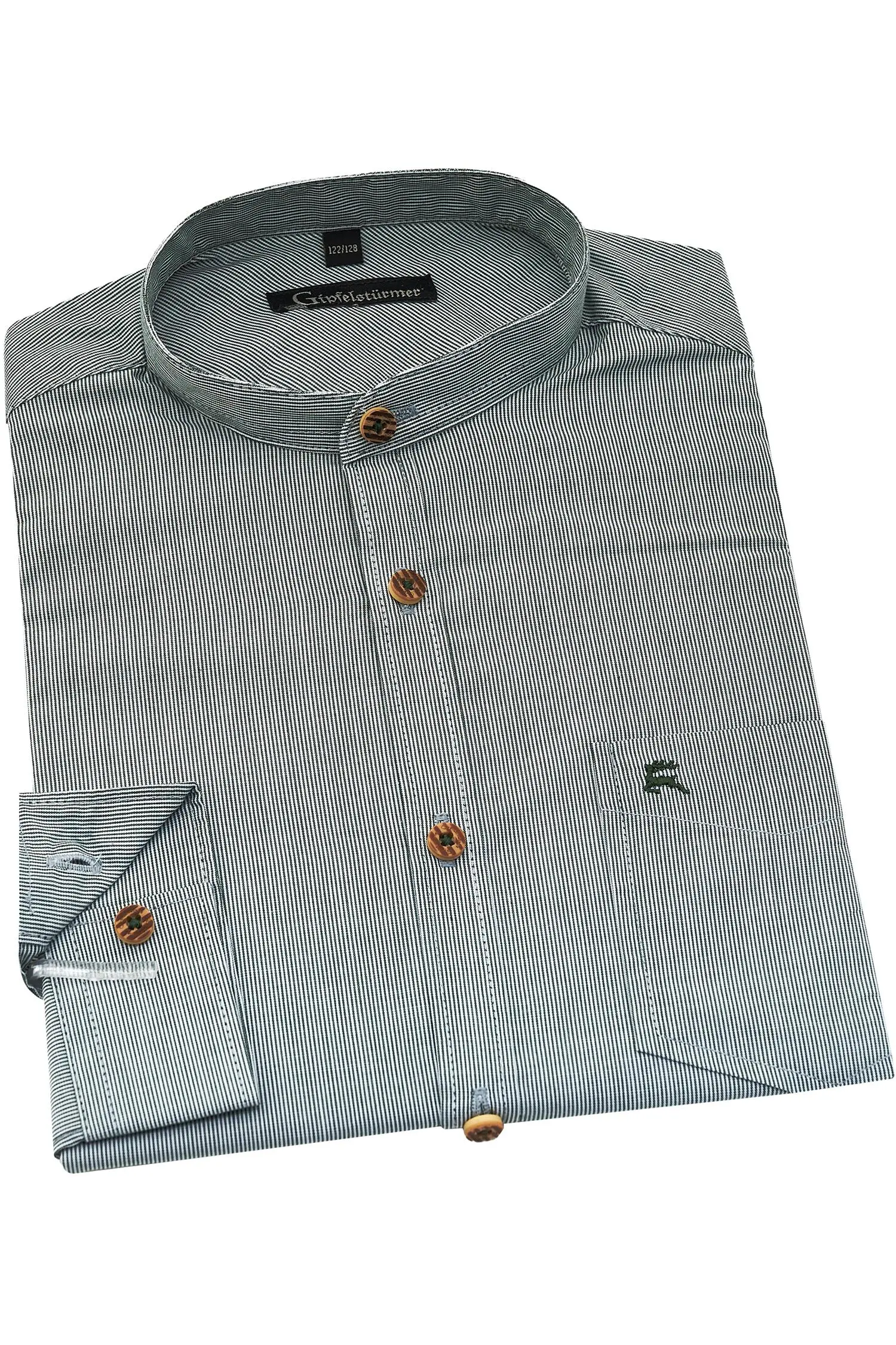 Kinderhemd von Gipfelstürmer in Grün/Weiß OS Trachten Kinderhemd in Grün/Weiß kariert