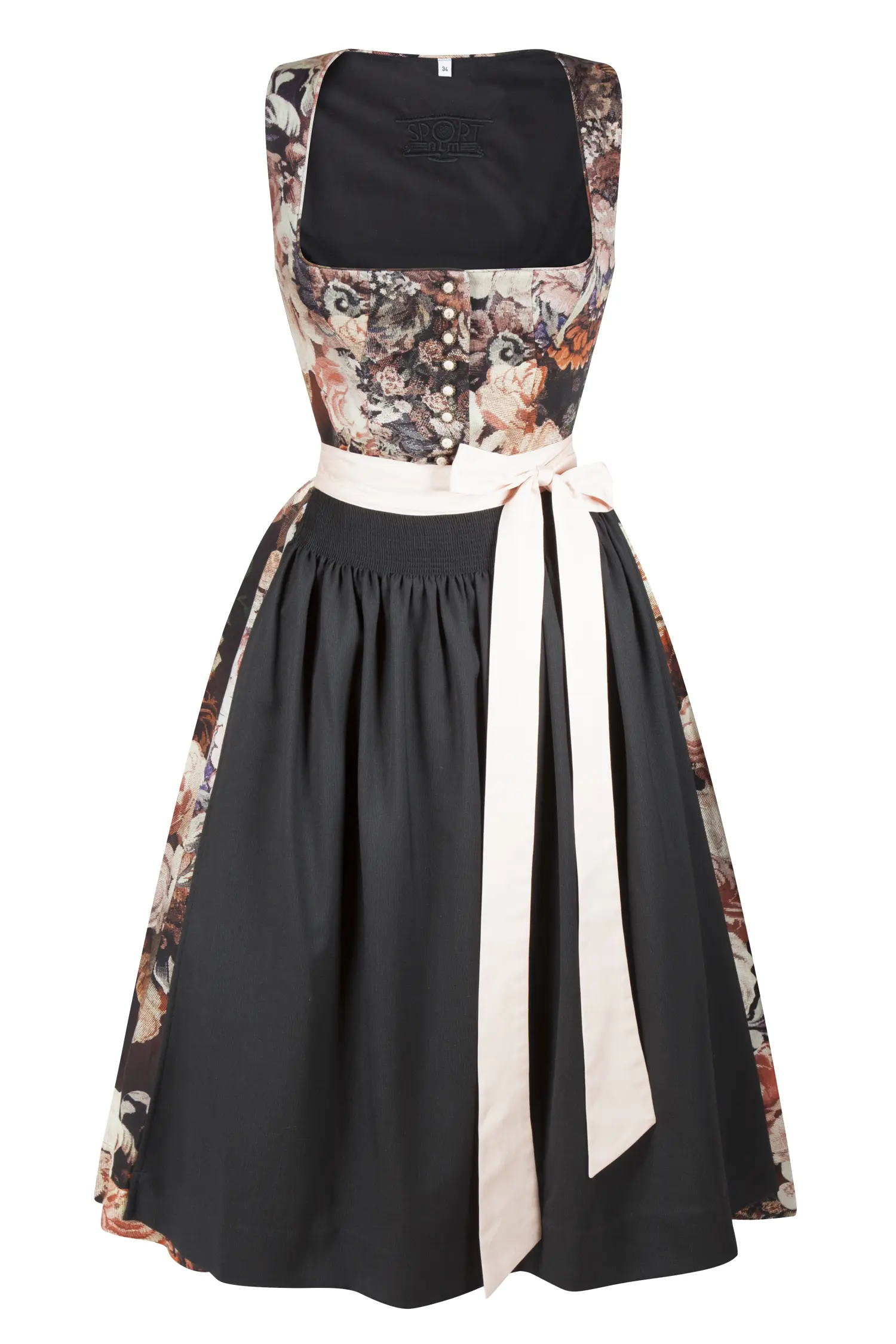3099-0313-br7-23-07d-1777 Sportalm Dirndl mit edlem Blumendesign