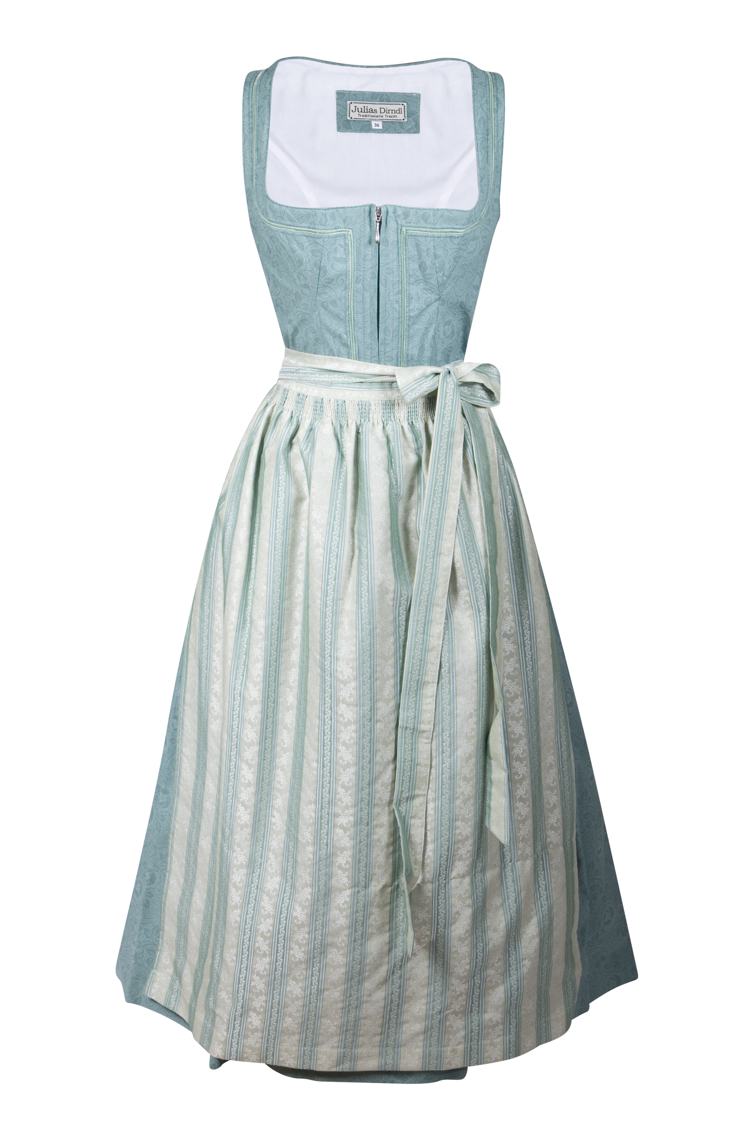 3041-1542-gn4-23-11-290010 Langes limitiertes Dirndl Bernadette in mint