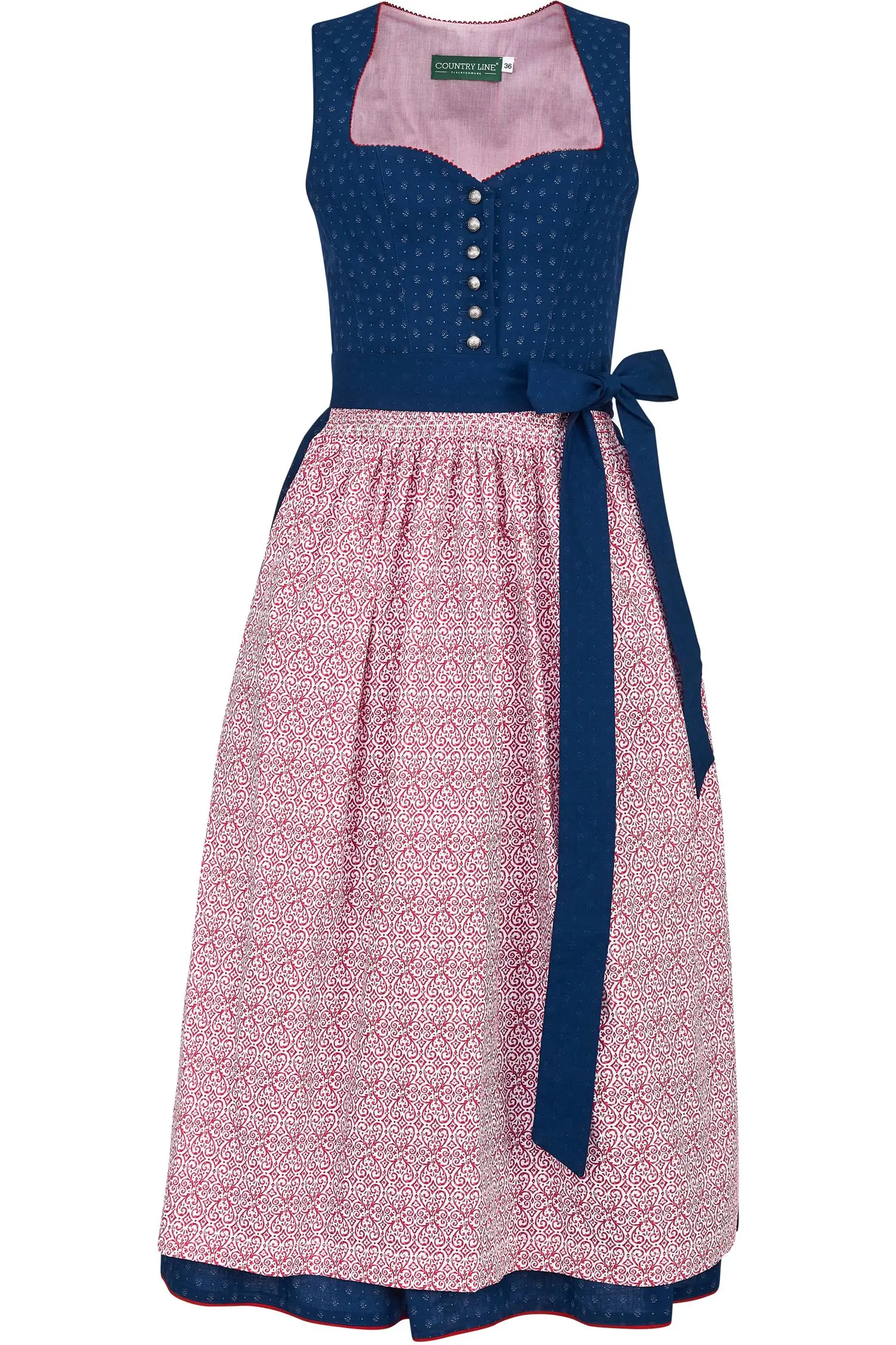 Dirndl von Country Line in Dunkelblau Country Line Dirndl in Dunkelblau