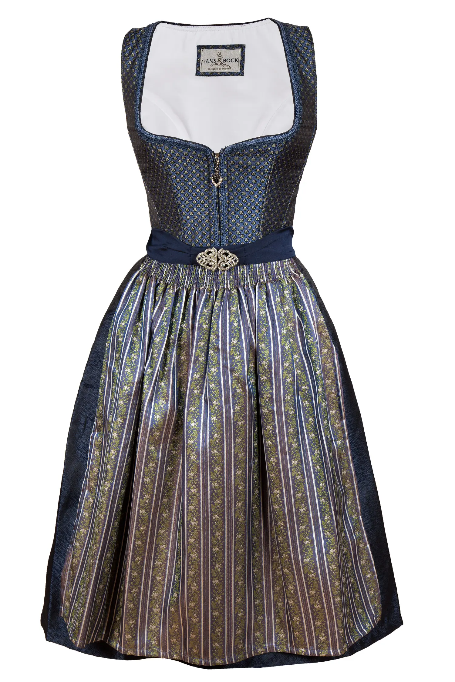 3096-0073-bl7-22-01a-8948 klassisches Dirndl mit Herzausschnitt