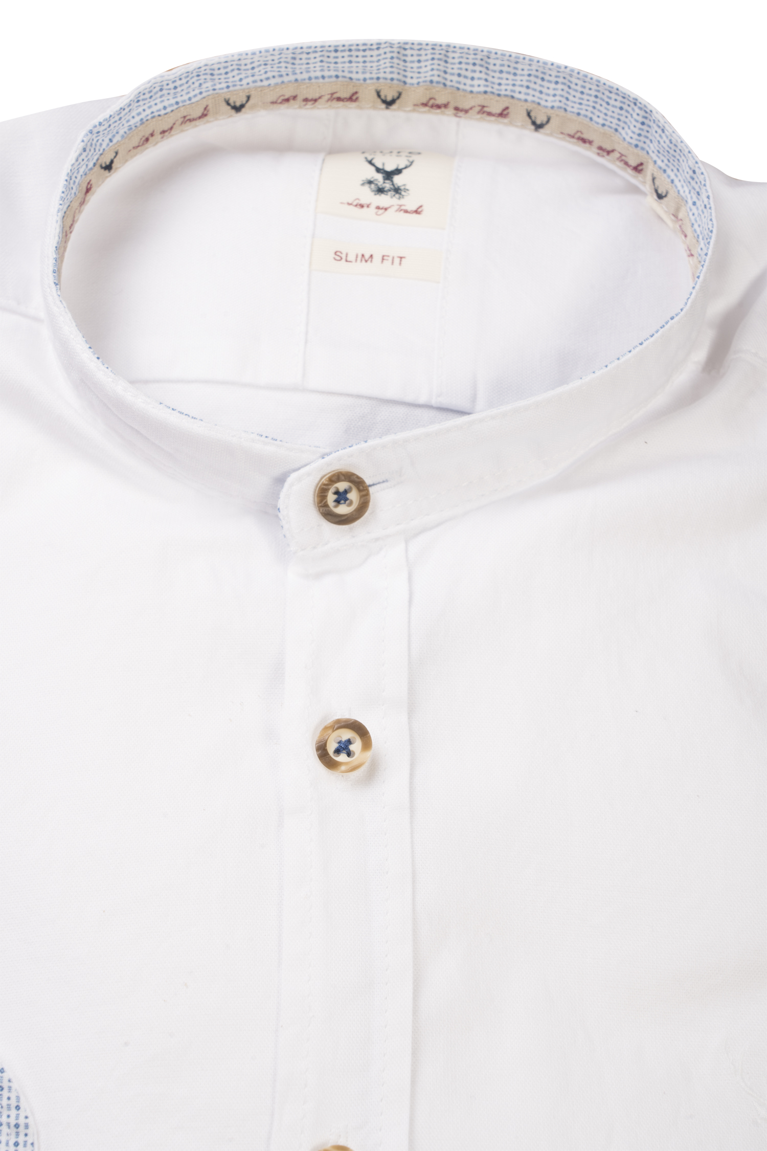1504-0008-bl4-23-08-2402657 Trachtenhemd mit blauen Akzenten - Detail Kragen