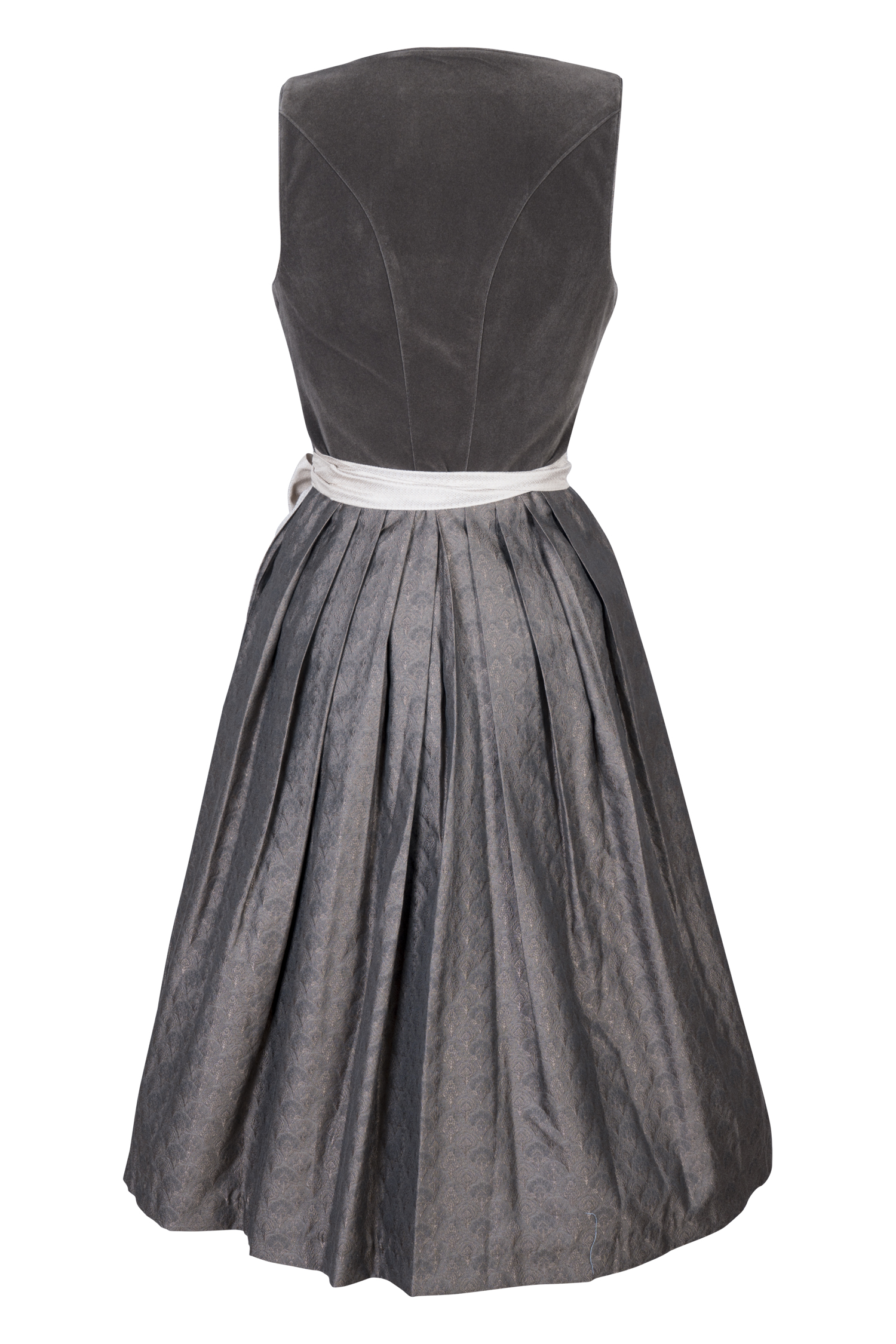 3093-0016-br8-24-01-3004102 Dirndl Marlene in schokobraun - Rückansicht