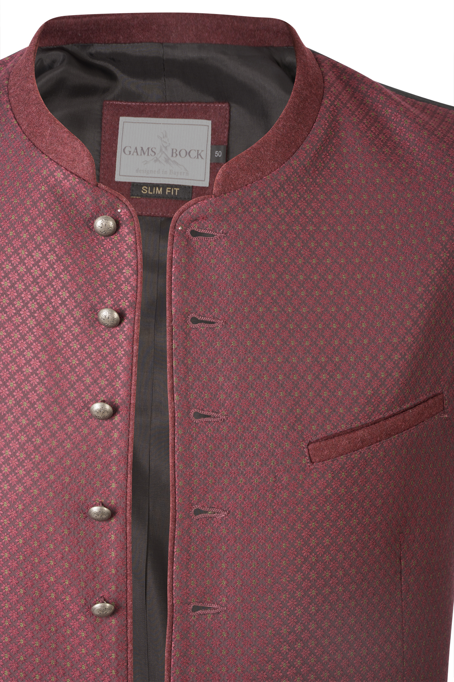 1345-0218-rt8-23-08-14-01718 Trachtenweste Peter in bordeaux - Detail