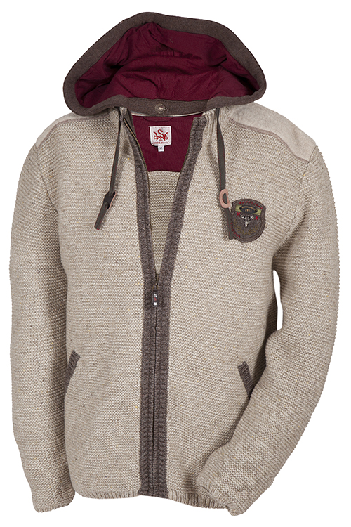 Dirndl Trachtenstrickjacke Mit Kapuze Herren Trachten Strickjacke