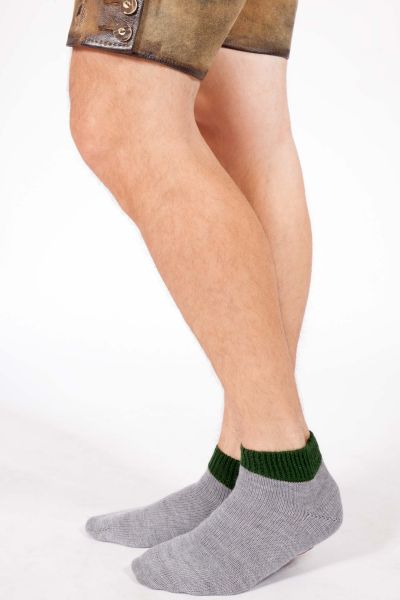 Trachten Socken kurz in grau grün