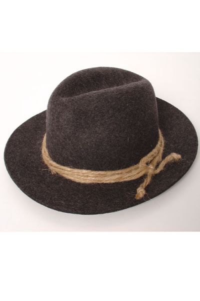 Trachten Hut für Herren aus 100% Filz in den Farben schwarz grau Almbock Trachtenhut Herren Tiroler Hut grün und in den Größen M braun Oktoberfest Hut XL L 